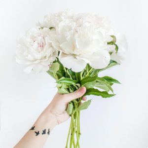 Ramo de flores blancas